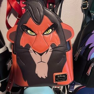 Cosplay scar loungefly backpack Disney